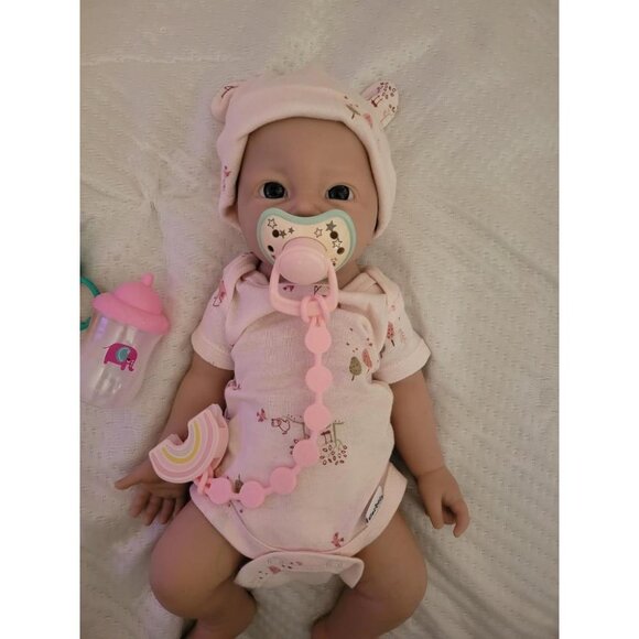 🆕17 inch Full Body Silicone Baby Dolls Girl for Kids Toddlers Reborn Baby Doll - Picture 2 of 8
